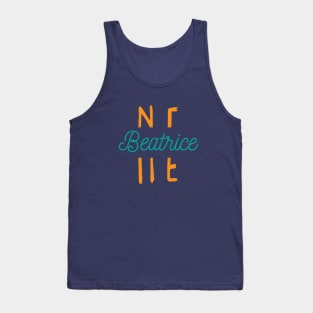 Beatrice Nebraska City Typography Tank Top